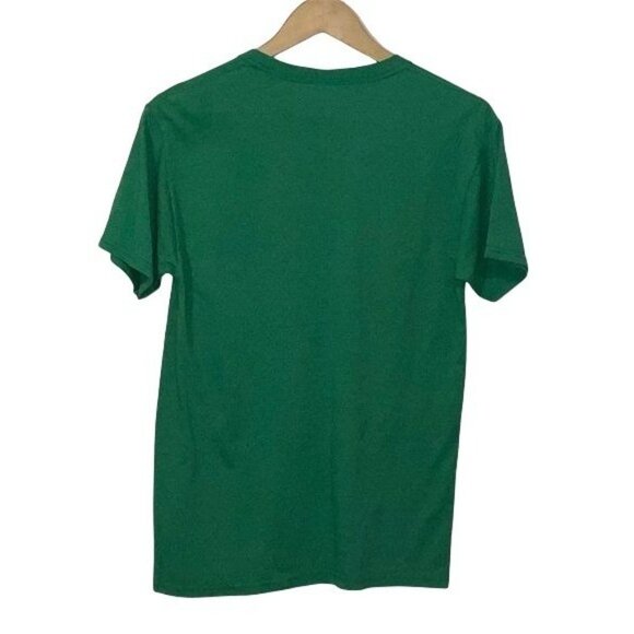 Vintage Green Playing Card Graphic T-Shirt By Fruit Of The Loom - Picture 2 of 2